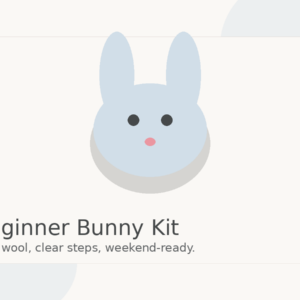 Beginner Bunny Needle Felting Kit