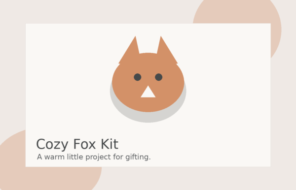Cozy Fox Needle Felting Kit