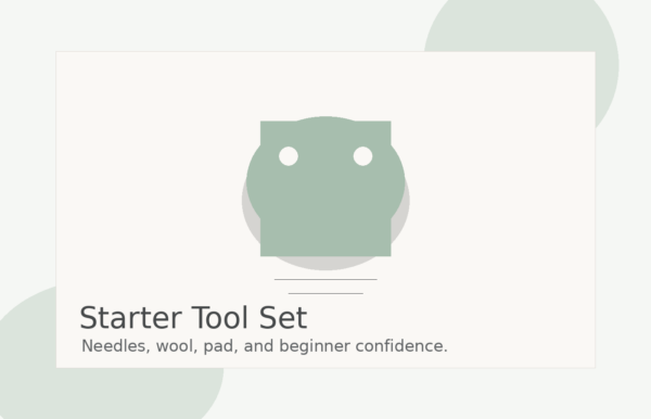Needle Felting Starter Tool Set